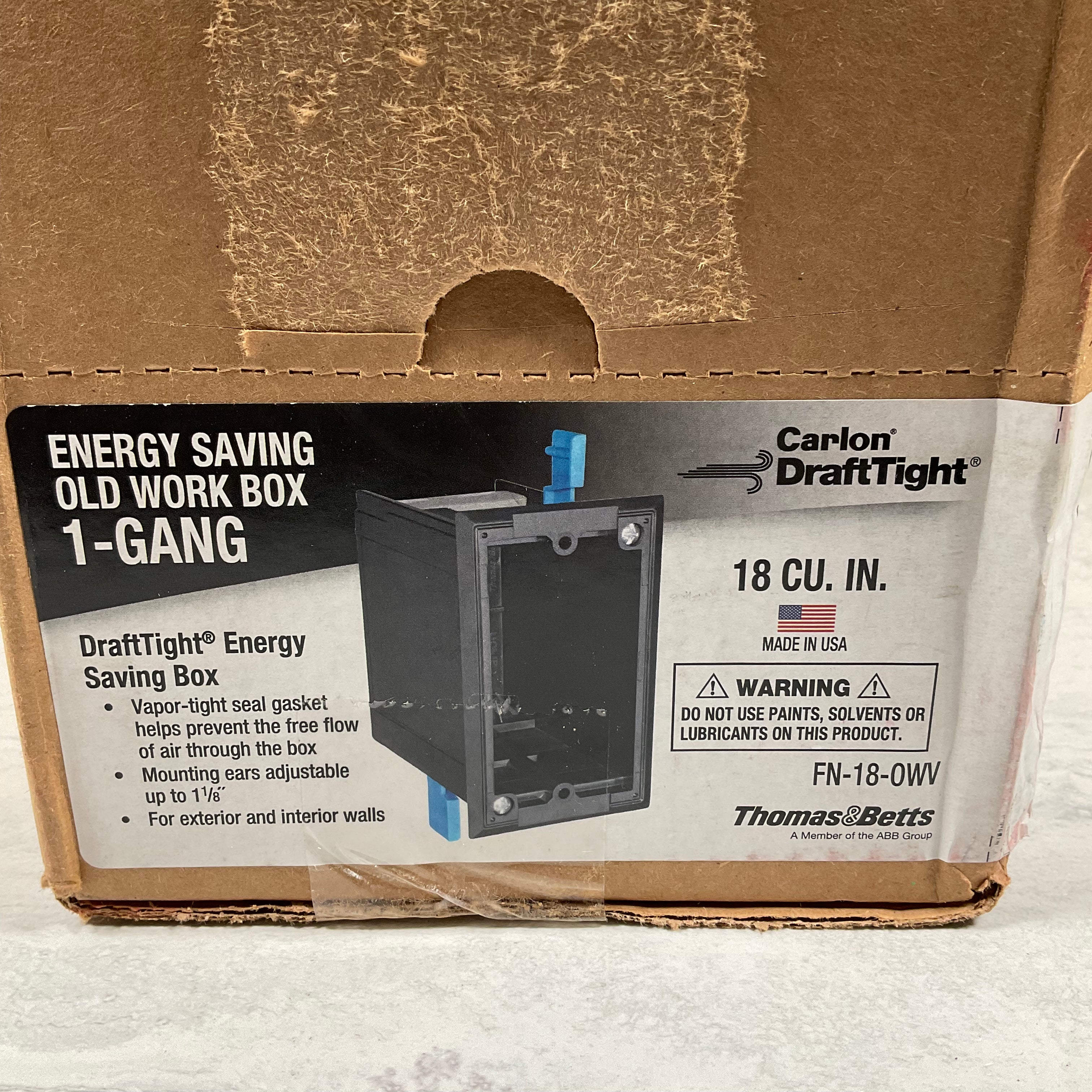 (LOT OF 12) THOMAS & BETTS FN-18-OWV 1G Old Work Elec Box (7351928553710)